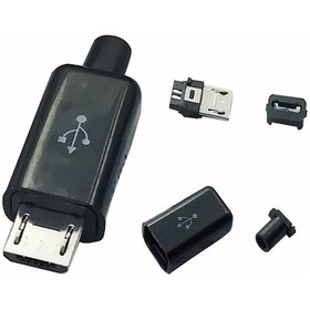 Resim 10 Adet 5 Pin Micro USB Şarj Kablosu Soketi - Siyah 