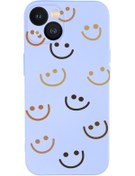 Resim mooodcase Iphone 13 Uyumlu Smile Desenli Kamera Lens Korumalı Darbe Emici Silikonlu Lansman Kılıf 