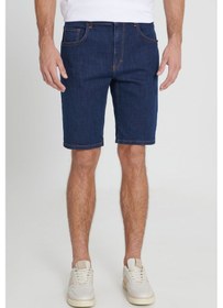 Resim Ac&Co / Altınyıldız Classics Erkek K.Lacı Slim Fit Dar Kesim Pamuklu Esnek Denim Şort 