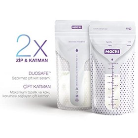 Resim Mochi Süt Saklama Poşeti 200 ml 25 Li 