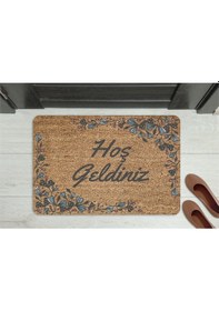 Resim Rengarenk Kare Desen Dekoratif Kapı Önü Paspası Çok Renkli 