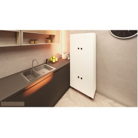 Resim Bern %100 Mdf 6 Raflı Çok Amaçlı Mutfak Banyo Ayakkabılık Dolabı 50 CM 