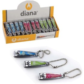 Resim ewoman Diana 1002 Küçük Renkli 24' Lü Tırnak Makası ( Lisinya ) 