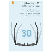 Resim Mystique Yeni Akıllı Bluetooth V5.3 Güneş Gözlüğü Gözlükleri Açık Hava Spor Kulağı Hifi Siyah Teknoloji Anti-Touch Uv (Yurt Dışından) 