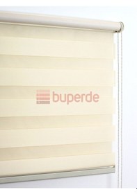 Resim Buperde Krem Eko Zebra Stor Perde 