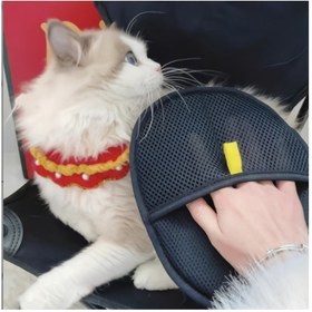 Resim 2 adet Pet Tüy Alma Eldiveni Kediler ve Köpekler için Uygun, Evde Halılar ve Koltuklardan Tüyleri Toplamak İçin İdeal 