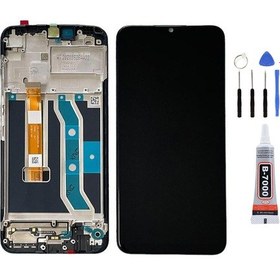 Resim Oppo Realme C21y Çıtalı Uyumlu Ekran Lcd Dokunmatik Tamir Seti Ve Yapıştırıcı Yanında Yedcom 