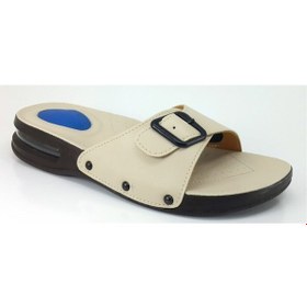 Resim Silikon Jelli Ortopedik Topuk Dikeni Terliği Bej Bej 