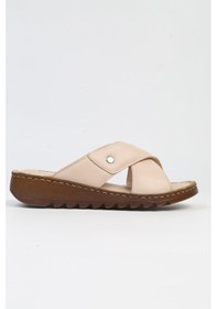 Resim Pierre Cardin Pc-5128-3013 Krem-kadın Topuklu Terlik Krem 