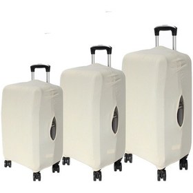 Resim My Bej Valizler İçin Kılıf Seti Kabin Orta Ve Büyük Bej 