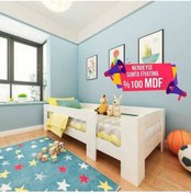 Resim Herseycik Ninnimo Montessori Mdf Karyola 100X200 Beyaz Y2 Beyaz 