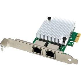 Resim Fanmeng Gigabit Ethernet Ağ Kartı Nıc Çift Bağlantı Noktalı Ağ Adaptörü 1000MBPS Yüksek Hızlı Lan Ağ Kartı Win7/8/10 Için (Yurt Dışından) 