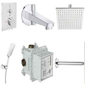 Resim Artema Ankastre Termostatik Banyo Bataryası Set 6'lı 