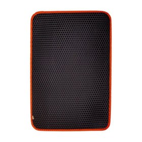 Resim Cattie Altıgen Model Kum Toplayıcı Fonksiyonel Kedi Paspası Large Turuncu 50x75 Cm 