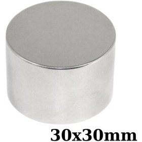 Resim 30x30mm Neodyum Güçlü Mıknatıs - Neodim Magnet 