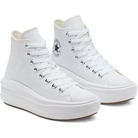 Resim Converse Chuck Taylor All Star Move Platform Kadın Günlük Spor Ayakkabı Beyaz 