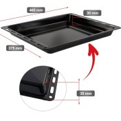 Resim Arçelik Beko Altus Uyumlu Emaye Fırın Tepsisi - Yapışmaz, Çizilmez - 465 x 375MM 