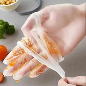 Resim Gıda sınıfı malzemeden yapılmış, yumuşak, ultra ince ve esnek, temizlik, gıda işleme, mutfak, restoran hizmeti ve çeşitli uygulamalar için konfor ve hijyen sağlayan 100 adet tek kullanımlık TPE eldiven 