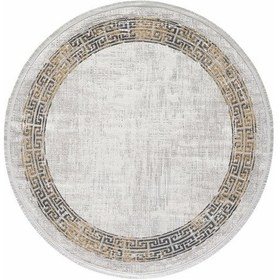 Resim Gümüşsuyu Black & Brown 120X120 Daire 11298 - Sarı Halı 