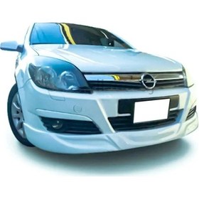 Resim Opel Astra H Ön Ek Makyajsız Kasa 2004 2005 2006 2007 2008 2009 Mat Siyah Plastik Ön Karlık 