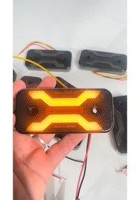 Resim Ahmet Otomotiv Füme Dark Model Sarı-turuncu Led Lamba 