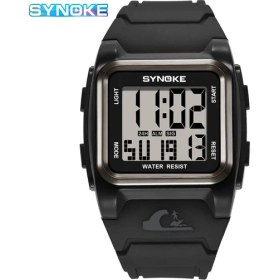 Resim Hanyang Siyah Synoke Profesyonel Dalış Yüzme Izle Erkekler 50 M Su Geçirmez Çok Fonksiyonlu Elektronik Saatler Erkek Tarzı Spor Saati (Yurt Dışından) 