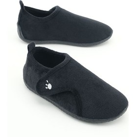 Resim Gezer Kışlık Kız Çocuk Rahat Taban Cırt Cırtlı Ayarlanabilir Ev Okul Kreş Panduf Ayakkabı Siyah 