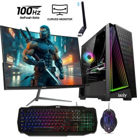 Resim İzoly Hero X i5 10400F 24" 8 GB RAM 256 GB M.2 NVMe SSD 500 GB HDD 4 GB RX 550 FreeDOS Masaüstü Oyun Bilgisayarı 
