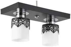 Resim Lambadar Ikili Modern Spor Model Dikdörtgen Tepsi Taçlı Siyah Avize Nocolor-58B4Cf18 Tek Ebat 3502-2Blktac 