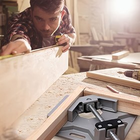 Resim Ayarlanabilir Doğru Açı Kelepçesi - Dayanıklı Alüminyum Alaşımlı Çerçeve, Ahşap İşleri, Kaynak ve DIY Projeleri için İdeal, Montaj Gerektirmez, Kaynak Kelepçesi | Ayarlanabilir Kelepçe | Dayanıklı Yapı, Ahşap İşleri için Kelepçeler 