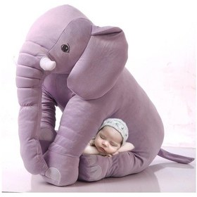 Resim Yastık Hediyeli-uyku Arkadaşım Peluş Fil - Büyük Yumuşacık 85 Cm - Sevgiliye Hediye 001 