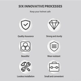 Resim Lemestar Motor Gümüş Kask Kilit, 22-26mm Direksiyon Uyumlu, Antifantezi, Siyah, 2 Anahtar İle Sabitleyici 