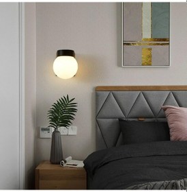 Resim 12 Watt Modern Tasarım İç Ve Dış Mekan, Bahçe, Balkon, Banyo Apliği Günışığı Led Armatür Duvar Aplik Gün Işığı - Sarı 