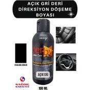 Resim Derby Açık Gri Deri Oto Döşeme Direksiyon Koltuk Boyası 