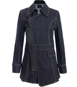 Resim Kadın Kruvaze Denim Ceket - M 