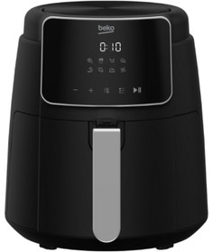Resim Beko Airfryer Xl 4.7 lt 1500 W 8 Programlı Yağsız Hava Fritözü, Dijital Ekran, Siyah 