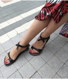 Resim 2055 Topukla Kadın Deri Sandalet 001 