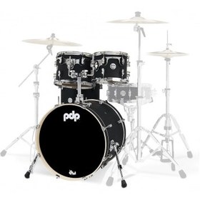 Resim PDP Drums Concept Series 20" 4 Parça Akustik Davul Seti (Mat Siyah) 