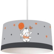 Resim Talia Home Turuncu Balon Çocuk ve Bebek Odası Fon Perdesi 2 Kanat TLA-140 