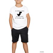 Resim The Internet Is Broken Beyaz Çocuk Tişört Siyah 