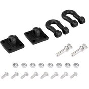 Resim Geekyou D90 Axial Scx10 1/10 Rc Tırmanma Araçları İçin Alüminyum Alloy Gerçekçi Metal Çekme Kanca Siyah, 2 Adet - Korozyona Dayanıklı Ve Dayanıklı 