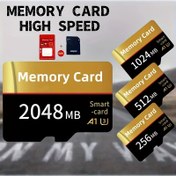 Resim Yüksek Hızlı SD Bellek Kartı 256MB-2GB - Tabletler, Kameralar, Telefonlar ve Daha Fazlası için Çok Yönlü TF/SD Flash Kart - Bağlayıcı Dahil Güvenli Dosya Depolama 