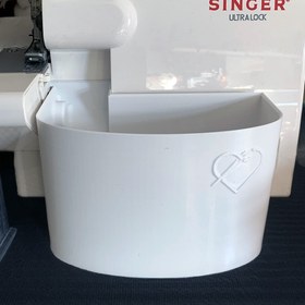 Resim Singer Overlok Makinası için Büyük Boy Atık Kutusu - Fuşya 