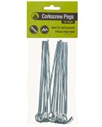 Resim Summit Corkscrew Pegs 18 CM 10'lu Tirbuşon Çadır Kazığı 