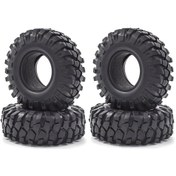 Resim Tenfowee 4 Adet 1.9" Kauçuk Simülasyon Tekerlek, Trx4 Scx10 90046 90047 Cc01 İçin Uygulanabilir, 110mm Çaplı 1/10 Rc Tırmanma Arabası Zarfı 