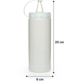 Resim Şeffaf Kapaklı Sızdırmaz Yağlık Sosluk Şişesi Plastik Yağdanlık 400 Ml. Ap-9028 2 Açık Beyaz 