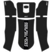 Resim GP Kompozit Kymco Xciting S 400 2021-2022 Uyumlu Tank Pad Karbon 