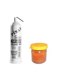 Resim Lehim Teli Tüp 5 Kanallı Tüp Lehim Teli + Lehim Pastası N11.11585 