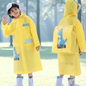 Resim Okul için gerekli olan, uzatılmış ve kalınlaştırılmış EVA malzemesinden yapılmış sevimli sarı dinozorlu erkek çocuklar için yağmurluk. Üç boyutlu sırt çantası tasarımı ile, dış mekan etkinlikleri gibi yürüyüş, bisiklet ve kamp gibi şeyler için idealdir. Okul öncesi öğrencileri için gereklidir. 