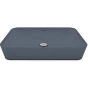 Resim Creavit Ultra 60 CM Tezgah Üstü Lavabo-Basalt Mat Ul060.20000 Lacivert 